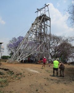 BEATRICE MINE NEW HEADGEAR
THE HSZ VISIT TO BEATRICE MINE ON 9 OCTOBER 2017
(Photo by Charles Castelin)