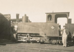 COLONEL DON GRAINGER'S SCOTS FATHER INVENTED THE BUFFER THAT WAS FITTED ONTO EARLY STEAM LOCOS, TENDERS, TRUCKS AND COACHES (Photo from Inez Grainger's HSZ talk "Don Grainger's Life")