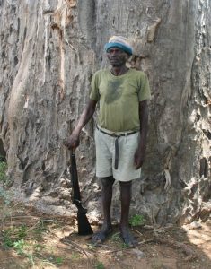 JOHN PUZI, LEGENDARY POACHER/HUNTER
(From the talk by Clive Stockil "History of the First Campfire Project in Zimbabwe")